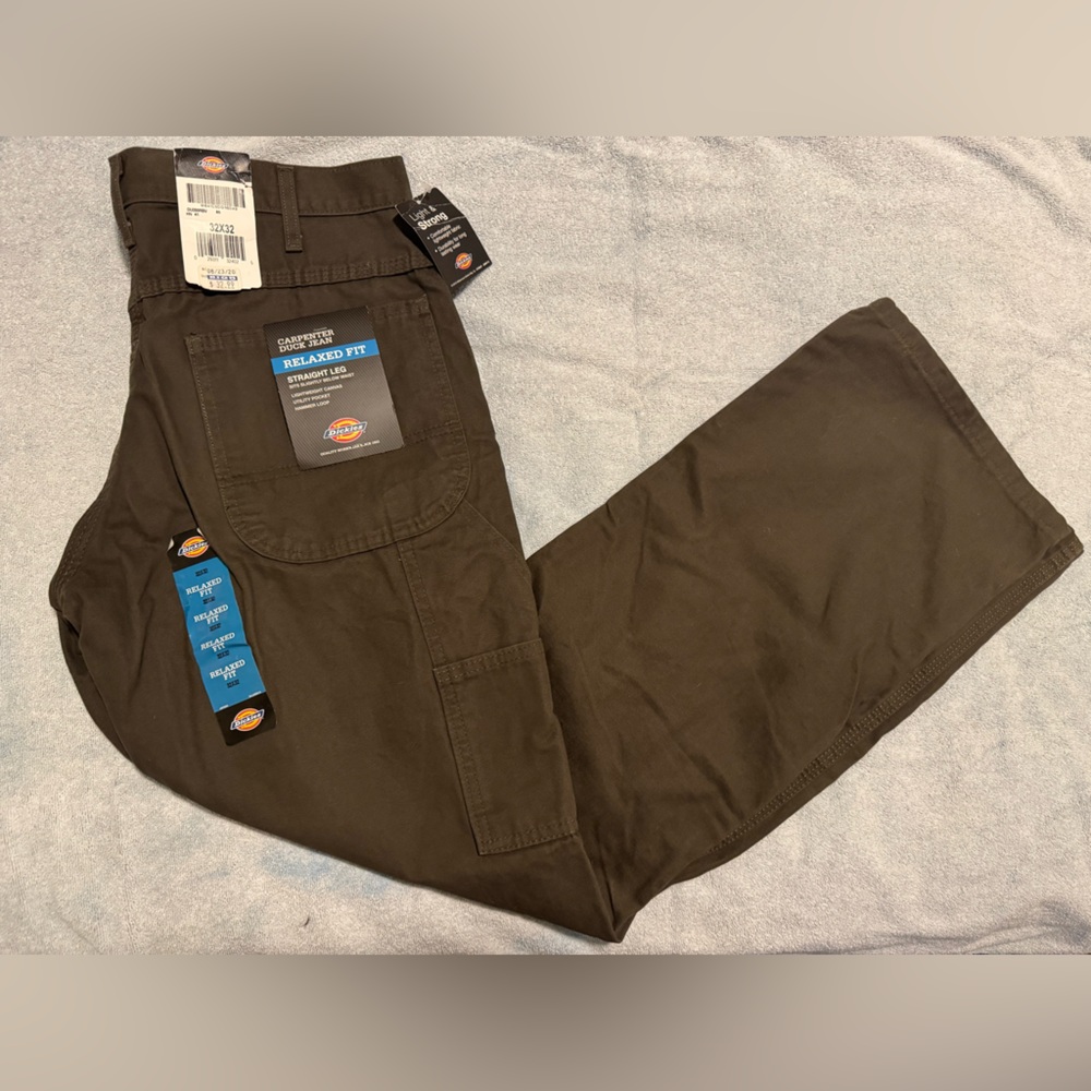 Dickies Men's Brown Relaxed Fit Pants